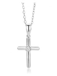 Diamant Exquis Złoty naszyjnik z diamentową zawieszką - dł. 45 cm rozmiar: onesize. Szare naszyjniki damskie Diamant Exquis, złote. Za 1,087.99 zł.