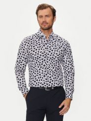 Boss Koszula 50519877 Granatowy Slim Fit. Niebieskie koszule męskie Boss, m, bez wzorów, z bawełny, bez kołnierzyka, bez ramiączek. Za 299.99 zł.