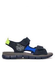Primigi Sandały 1397733 D Granatowy. Niebieskie sandały chłopięce Primigi, ze skóry, bez zapięcia. Za 279.99 zł.