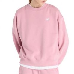 Bluza sportowa damska New Balance WT41508PTF. Czerwone bluzy bez kaptura damskie New Balance, l. Za 325.00 zł.