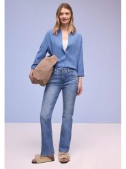 Street One Koszula w kolorze błękitnym rozmiar: 44. Niebieskie koszule damskie Street One, bez wzorów, z lyocellu, street, bez kołnierzyka, bez ramiączek. Za 155.15 zł.