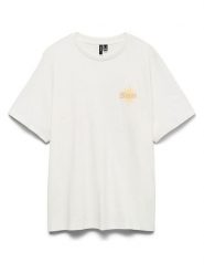 Vero Moda Koszulka w kolorze białym rozmiar: XS. Białe t-shirty damskie Vero Moda, xs, bez wzorów, z bawełny, bez kołnierzyka. Za 85.38 zł.