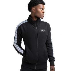Bluza zapinana na zamek błyskawiczny Benlee Cuningham. Czarne bluzy bez kaptura męskie Benlee, bez wzorów, sportowe, bez kołnierzyka, bez ramiączek. Za 233.50 zł.