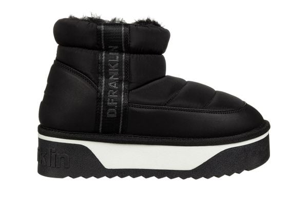 Śniegowce D Franklin Nordic V2 Low Bomb Black 206013, Czarny, Materiał - 36. Czarne śniegowce damskie D.Franklin, z gumy. W wyprzedaży za 179.10 zł.