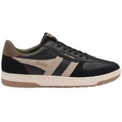 Buty Gola Hawk. Czarne buty sportowe na co dzień męskie Gola, ze skóry, bez zapięcia, trekkingowe. Za 359.00 zł.