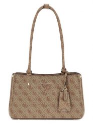 Guess Torebka w kolorze jasnobrązowym - 28 x 16 x 10 cm rozmiar: onesize. Brązowe torebki klasyczne damskie Guess, z aplikacjami, z materiału, bez dodatków. Za 404.99 zł.