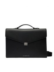 Tommy Hilfiger Aktówka Th Business Leather Computer Bag AM0AM14163 Czarny. Czarne torby na laptopa damskie Tommy Hilfiger, bez wzorów, ze skóry. Za 1,299.00 zł.