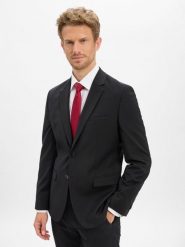 HUGO kurtka modułowa -Arti Mężczyźni Super Slim Fit czarny, 46. Czarne kurtki męskie Hugo, m, bez wzorów, z wełny, eleganckie, bez kaptura. Za 1,449.95 zł.