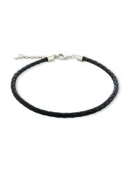 CHARM'S Skórzana bransoletka w kolorze czarnym rozmiar: 19 cm. Czarne bransoletki damskie CHARM'S, srebrne. Za 65.45 zł.