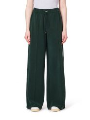 Scotch & Soda Spodnie w kolorze ciemnozielonym rozmiar: M. Zielone spodnie materiałowe damskie Scotch & Soda, bez wzorów, z materiału, z podwyższonym stanem. Za 224.95 zł.