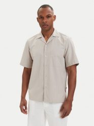 BOSS Koszula Rayer 50559321 Beżowy jasny Regular Fit. Brązowe koszule męskie Boss, m, bez wzorów, z bawełny, bez kołnierzyka, bez ramiączek. Za 449.99 zł.