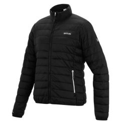 Kurtka ocieplana damska Hillpack II. Czarne kurtki damskie Regatta, na zimę, l, bez wzorów, z materiału, bez kaptura. Za 159.99 zł.