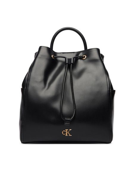 Calvin Klein Plecak Ck Drawstring Backpack LV04F3329G Czarny. Czarne plecaki damskie CALVIN KLEIN, bez wzorów, ze skóry. Za 579.99 zł.