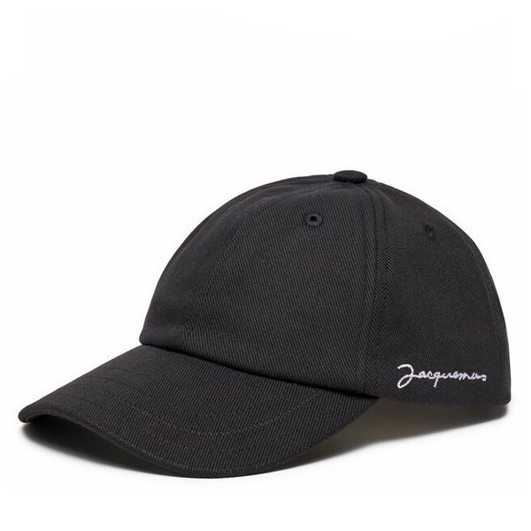 Czapka z daszkiem JACQUEMUS. Czarne czapki z daszkiem damskie JACQUEMUS, bez wzorów. Za 399.99 zł.