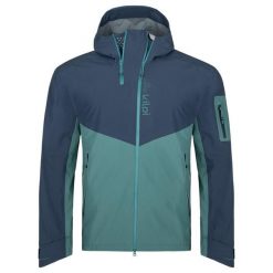 Męska kurtka outdoorowa Kilpi METRIX-M. Niebieskie kurtki męskie Kilpi, m, bez wzorów, z materiału, bez kaptura. Za 835.17 zł.
