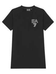 EA7 Emporio Armani Sukienka codzienna 7G000049 AF12484 UC001 Czarny Relaxed Fit. Czarne sukienki dziewczęce EA7 Emporio Armani, bez wzorów, z bawełny, bez ramiączek. Za 249.99 zł.