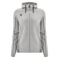 Damska bluza z kapturem full zip Macron Bass ECO. Czarne bluzy z kapturem damskie Macron, s, z bawełny. Za 385.50 zł.