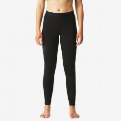 Legginsy trekkingowe damskie Forclaz MT500 merino. Czarne legginsy damskie FORCLAZ, m, bez wzorów, z dzianiny. Za 179.99 zł.