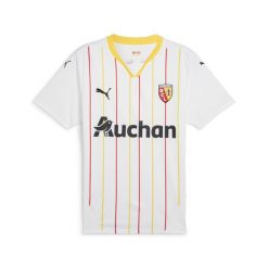 Męska koszulka RC Lens 24/25 PUMA White Pelé Yellow. Białe t-shirty sportowe męskie Puma, m, ze lnu, bez ramiączek, do piłki nożnej. W wyprzedaży za 317.70 zł.