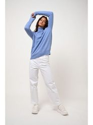 AUTHENTIC CASHMERE Kaszmirowy sweter "Gardoria" w kolorze błękitnym rozmiar: M. Niebieskie swetry klasyczne damskie AUTHENTIC CASHMERE, m, z kaszmiru, bez kołnierzyka. Za 348.08 zł.