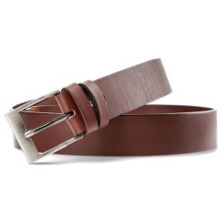 Brązowy Skórzany Pasek Męski Armodo. Brązowe paski męskie Armodo, bez wzorów, z jeansu, casualowe. Za 99.00 zł.