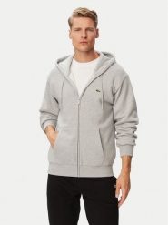 Lacoste Bluza SH8864 Szary Regular Fit. Szare bluzy bez kaptura męskie Lacoste, m, z bawełny. Za 684.99 zł.