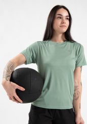 Mokena Koszulka - Zielony. Zielone t-shirty damskie GORILLA WEAR, s, bez wzorów, z poliesteru, bez kołnierzyka. Za 204.00 zł.
