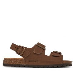 Sandały Grünland. Brązowe sandały męskie Grünland, bez zapięcia. Za 189.99 zł.
