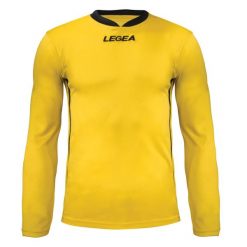 Męska Koszulka Biegowa Dusseldorf ML Długie Rękawy Żółto-Czarna. Czarne t-shirty sportowe męskie Legea, m, z poliesteru, bez ramiączek, do biegania. W wyprzedaży za 52.00 zł.