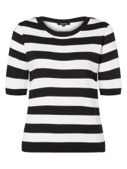 More & More Sweter w kolorze czarno-białym rozmiar: 38. Białe swetry klasyczne damskie MORE & MORE, bez kołnierzyka. Za 82.99 zł.