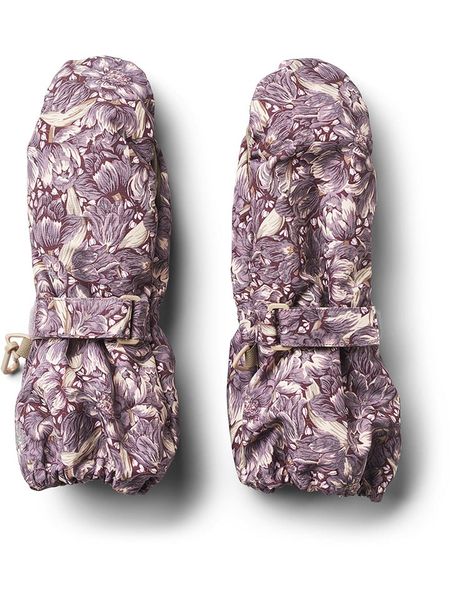 Wheat Rękawiczki funkcyjne "Tech" w kolorze fioletowo-beżowym rozmiar: 140-152. Brązowe rękawiczki dziecięce Wheat, bez ramiączek. Za 138.87 zł.