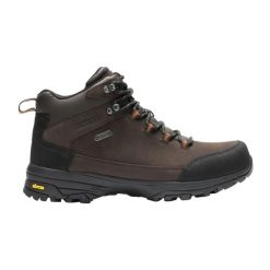 Męskie skórzane buty trekkingowe Burrell. Brązowe buty trekkingowe męskie Regatta, z materiału, bez zapięcia, trekkingowe. Za 696.50 zł.