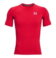 Koszulka sportowa z krótkim rękawem Czerwony. Białe t-shirty sportowe męskie Under Armour, xl, z materiału, bez ramiączek, na fitness i siłownię. Za 150.50 zł.