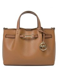Michael Kors Skórzana torebka w kolorze karmelowym - 24 x 17 x 7 cm rozmiar: onesize. Brązowe torebki klasyczne damskie Michael Kors, bez wzorów, z materiału, bez dodatków. Za 861.99 zł.