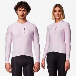 Second Life - Koszulka rowerowa szosowa Van Rysel RCR 2 długi rękaw. Fioletowe t-shirty sportowe męskie VAN RYSEL, l, z materiału, bez ramiączek, rowerowe. Za 183.99 zł.