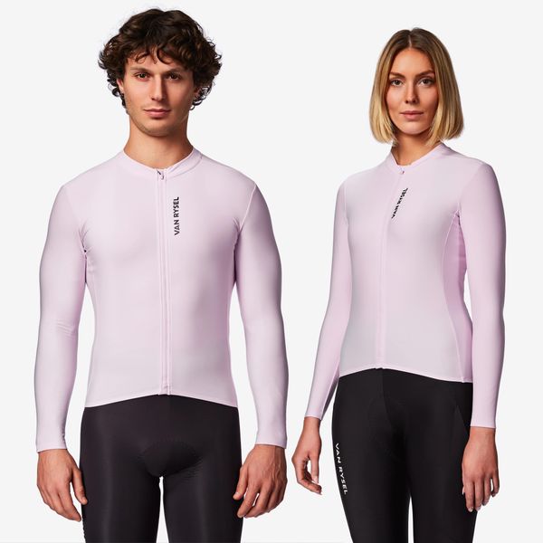 Second Life - Koszulka rowerowa szosowa Van Rysel RCR 2 długi rękaw. Fioletowe t-shirty sportowe męskie VAN RYSEL, l, z materiału, bez ramiączek, rowerowe. Za 183.99 zł.