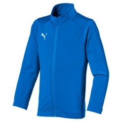 Kurtka dziecięca Puma Jr Liga Poly Jacket Core Blue. Niebieskie kurtki treningowe męskie Puma, na jesień, s, bez wzorów, z materiału, do piłki nożnej. Za 171.99 zł.