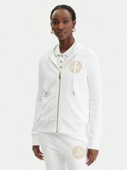 Versace Jeans Couture Bluza 80HAIT02 CF01T Biały Regular Fit. Białe bluzy bez kaptura damskie Versace Jeans Couture, xs, z bawełny. Za 1,179.00 zł.