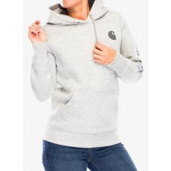 Bluza z kapturem damska Carhartt Logo Sleeve Graphic Sweatshirt. Szare bluzy z kapturem damskie Carhartt, l. Za 255.99 zł.