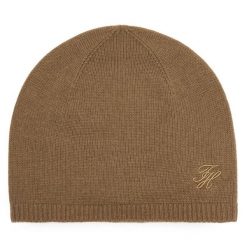 Czapka Tommy Hilfiger. Brązowe czapki zimowe damskie Tommy Hilfiger. Za 249.99 zł.