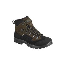 Buty myśliwskie CROSSHUNT 300 WTP. Brązowe buty sportowe na co dzień męskie SOLOGNAC, z kauczuku, bez zapięcia. Za 249.99 zł.