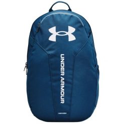 Plecak sportowo-turystyczny dla dorosłych Hustle Lite Backpack pojemność 24 L. Niebieskie plecaki damskie Under Armour, bez wzorów, sportowe. Za 139.99 zł.