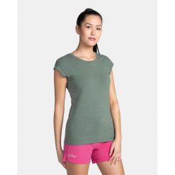 Damski bawełniany t-shirt Kilpi PROMO-W. Zielone t-shirty damskie Kilpi, xs, bez wzorów, z bawełny, bez kołnierzyka. Za 50.25 zł.