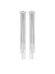 Patrizia Pepe Kolczyki 8J1339 M065 S125 Srebrny. Szare kolczyki damskie Patrizia Pepe, metalowe. Za 639.99 zł.