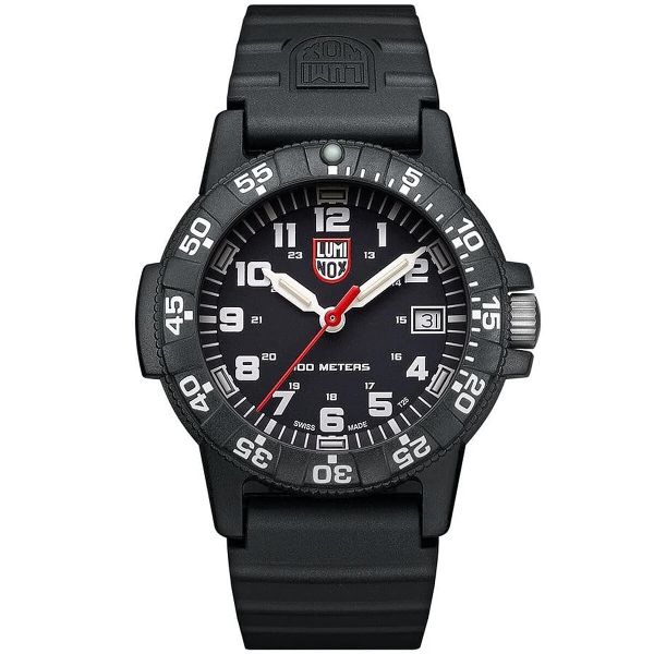 Zegarek outdoorowy Luminox Leatherback SEA Turtle 39mm. Czarne zegarki męskie Luminox, szklane. Za 1,462.50 zł.