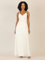 APART Sukienka w kolorze kremowo-oliwkowym rozmiar: 36. Brązowe sukienki damskie Apart, bez wzorów, sportowe, bez kołnierzyka, bez ramiączek, maxi, sportowe. Za 239.99 zł.