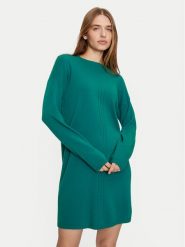 United Colors Of Benetton Sukienka dzianinowa 1044DV01S Zielony Regular Fit. Zielone sukienki damskie United Colors Of Benetton, m, bez wzorów, z dzianiny, bez kołnierzyka, bez ramiączek. Za 289.99 zł.