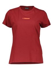 Hummel Koszulka w kolorze bordowym rozmiar: XS. Czerwone bluzki damskie HUMMEL, xs, bez wzorów, z bawełny, bez kołnierzyka. Za 52.67 zł.