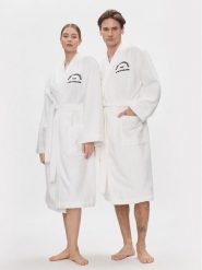 KARL LAGERFELD Szlafrok Unisex 215M2180 Biały Regular Fit. Białe szlafroki damskie Karl Lagerfeld, l, bez wzorów, z bawełny. Za 549.99 zł.