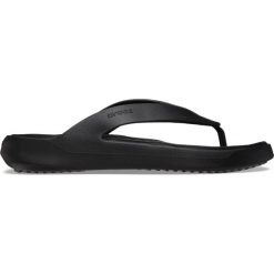 Japonki damskie Crocs Getaway Flip. Czarne klapki damskie Crocs, bez wzorów, bez obcasa. W wyprzedaży za 123.17 zł.